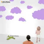 Hot Cartoon Cloud Wall Stickers For Kids Room Baby Wall Art Decals Removable Cute Home Decoration Art Wall Decor Wallpaper - Image 6