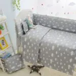 Nordic Clouds Baby Bedding baby Nursery Crib Set - Image 4