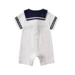Hot White Navy Sailor collar Newborn baby clothes cotton baby rompers Short sleeve one-pieces jumpsuit baby boy girl clothing - Image 3