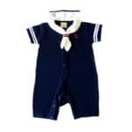 Hot White Navy Sailor collar Newborn baby clothes cotton baby rompers Short sleeve one-pieces jumpsuit baby boy girl clothing - Image 5