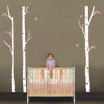 Huge Birch Tree Birds Wall Sticker Vinyl Nursery Wall Art DIY Stickers For Kids Baby Rooms Wall Decals Tree Branches Home Decor - Image 2