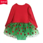 IYEAL Christmas Baby Girl Rompers Princess Kids Newborn Clothes Long Sleeved Spring Autumn Children Infant Clothing Set - Image 2