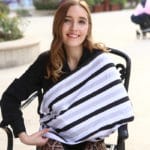 Infinity Scarf Nursing Cover Baby Car Seat Cover Canopy Stretchy Infant Breastfeeding Shopping Cart High Chair Cover Stirpe