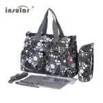 Insular Print Baby Diaper Bag for Stroller Multifunction Large Capacity Bolsa Maternidade with Accessories 6 Colors - Image 2