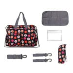 Insular Print Baby Diaper Bag for Stroller Multifunction Large Capacity Bolsa Maternidade with Accessories 6 Colors - Image 4