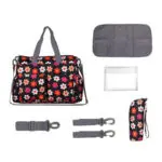Insular Print Baby Diaper Bag for Stroller Multifunction Large Capacity Bolsa Maternidade with Accessories 6 Colors - Image 4