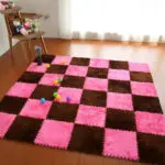 JCC baby Soft EVA Foam Puzzle Play Mat;interlock floor Long Villus Tiles; Exercise fur carpet and Rug ,9pcs/lot Each30X30cm - Image 2