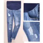 Jeans Maternity Clothing Pants For Pregnant Women Clothes Nursing Trousers Pregnancy Overalls Denim Long Prop Belly Legging New - Image 3