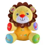 Jollybaby English Chinese Billingual Learning Music Plush Toy Baby Rattle Infant Kids Talking Lion Elephant Doll - Image 3