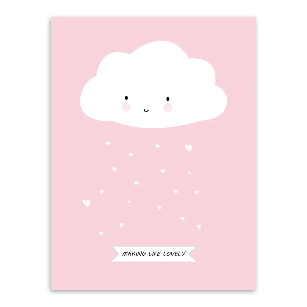 Kawaii Animal Panda Poster Print A4 Modern Nordic Cartoon Nursery Wall Art Picture Kids Baby Room Decor Canvas Painting No Frame - Image 6
