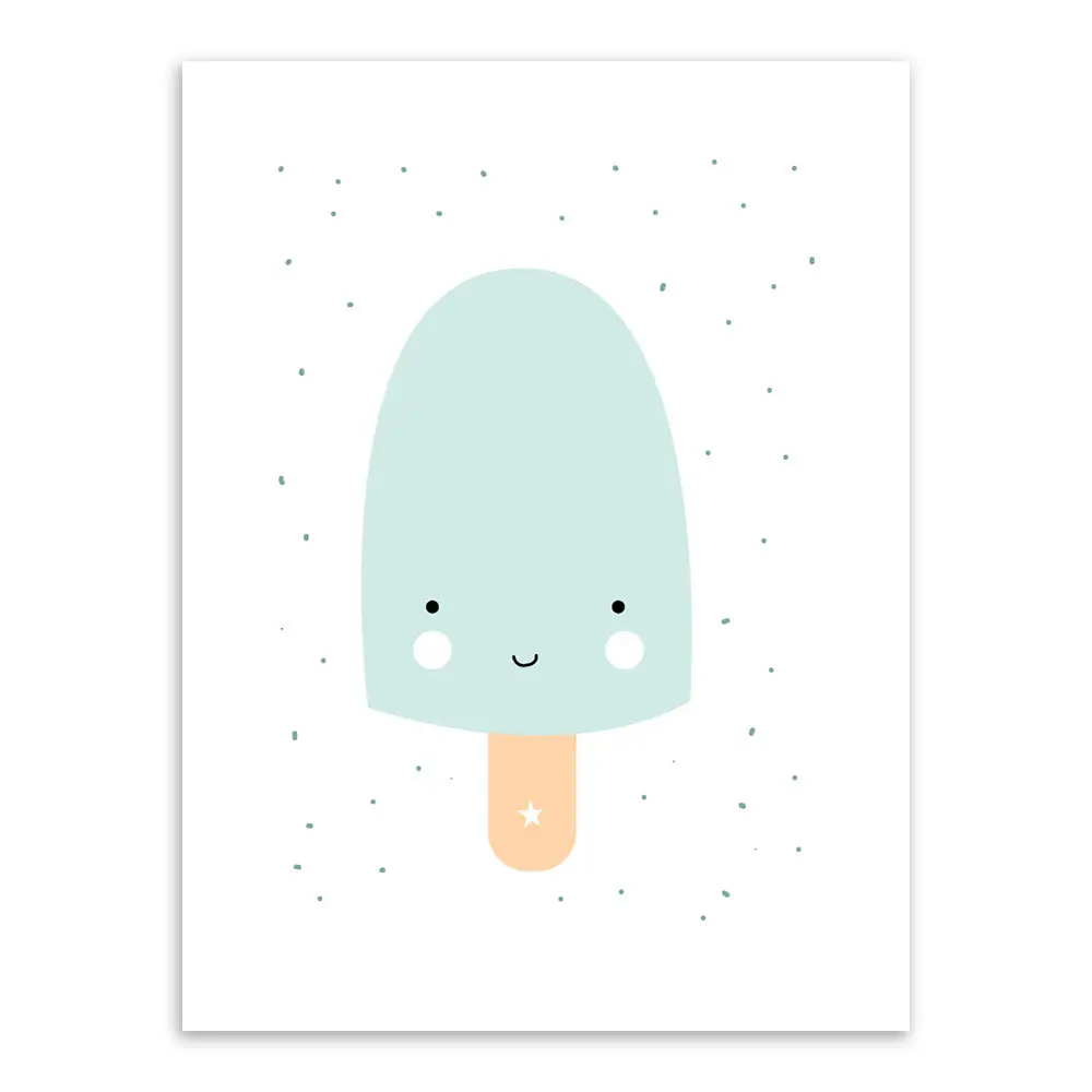 Kawaii Animal Panda Poster Print Nordic Cartoon Penguin Nursery Wall Art Picture Kids Baby Room Decor Canvas Painting No Frame - Image 6