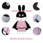 Kawaii Rabbit Wall Art Canvas Painting Posters and Prints Nursery Decorative Picture for Baby Living Room Modern Home Decor - Image 6