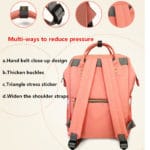 LAND Large Capacity Diaper Bag Mommy Nappy Bag Fashion Double-shoulder Backpack Mother & Kids Stroller Pram Bags Waterproof - Image 3