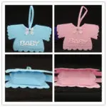 LANSSEN 12PCS 65mmx105mm Fillable Jacket Pouch bags Baby Shower Favors Blue Boy Pink Girl New Born Decor Christening favors - Image 3