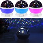 LED Rotating Star Projector Novelty Lighting Moon Sky Rotation Kids Baby Nursery Night Light AAA Battery Operated Emergency Lamp - Image 3