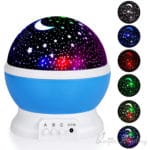 LED Rotating Star Projector Novelty Lighting Moon Sky Rotation Kids Baby Nursery Night Light Battery Operated Emergency Lamp - Image 2