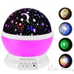 LED Rotating Star Projector Novelty Lighting Moon Sky Rotation Kids Baby Nursery Night Light Battery Operated Emergency Lamp - Image 4