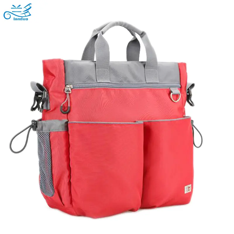 Landuo 3 PCS/SET Baby Nappy Bags Diaper Bag Mother Shoulder Bag Maternity Mummy Handbag Baby Stroller Bag Washed by Machine - Image 2