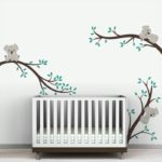 Large size Koala Tree Branches DIY Wall Decals Wall Sticker Nursery Vinyls Baby Wall Stickers Wall Art For Kids Rooms Mural J504 - Image 2