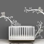 Large size Koala Tree Branches DIY Wall Decals Wall Sticker Nursery Vinyls Baby Wall Stickers Wall Art For Kids Rooms Mural J504 - Image 3