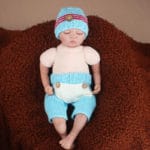 Latest Crochet Newborn Baby Photography Props Knitted Baby Hat Pants Costume Set Policeman Sailor Elf Outfit SG055 - Image 4