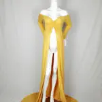 Le Couple Mama Gown Maternity Jersy Photography Fancy Props Dresses Stretchy Large Size Boat Neck Maternity Dress Photo Shooting - Image 2