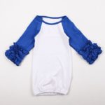 Long Sleeve Ruffled Infant Gown Personalized Ruffled Nightgowns Newborn girl take home outfit,baby pajama Sleeping Sack 0-24M - Image 2