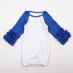 Long Sleeve Ruffled Infant Gown Personalized Ruffled Nightgowns Newborn girl take home outfit,baby pajama Sleeping Sack 0-24M - Image 2