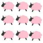 Lovely Sheep Wall Sticker Ice Cream Pattern Vinyl Wall Art Stickers Baby Kids Child Nursery Room Wall Decals Home Decoration - Image 2