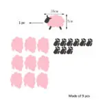 Lovely Sheep Wall Sticker Ice Cream Pattern Vinyl Wall Art Stickers Baby Kids Child Nursery Room Wall Decals Home Decoration - Image 6