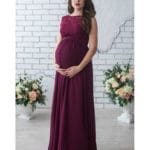 MAGGIE'S WALKER Maternity Dress Pregnancy Clothes Lady Elegant Vestidos Pregnant Women Lace Party Formal Evening Dress - Image 2