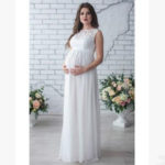 MAGGIE'S WALKER Maternity Dress Pregnancy Clothes Lady Elegant Vestidos Pregnant Women Lace Party Formal Evening Dress