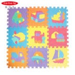 MEIBEILE 10PCS Baby Foam Floor Puzzle Play Mats Toys for Children Toddlers Educational Toys Learning Vehicles - Image 2