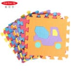MEIBEILE 10PCS Baby Foam Floor Puzzle Play Mats Toys for Children Toddlers Educational Toys Learning Vehicles