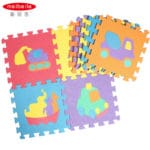 MEIBEILE 10PCS Baby Foam Floor Puzzle Play Mats Toys for Children Toddlers Educational Toys Learning Vehicles - Image 3