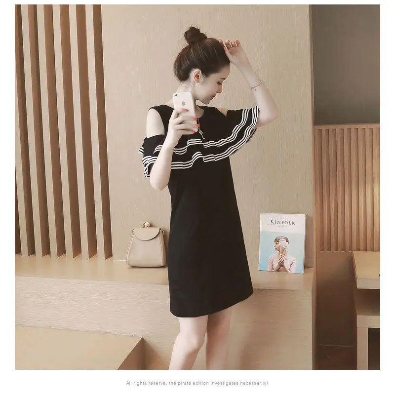 MamaLove 2017 good style and design maternity Dress Breastfeeding Summer Dress for Pregnant Women maternity Clothes/Dresses - Image 4