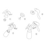 Manual Breast Pump Powerful Baby Nipple Suction 150ml  Feeding Milk Bottles Breasts Pumps Bottle Sucking T0099 - Image 4