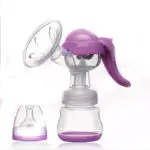 Manual Massaging Breast Pump Silica Gel BPA Free Big Suction Breast Milk With Milk Bottle Nipple Function Breast Pumps 2 Colors - Image 3