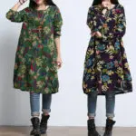Maternity Clothes For Pregnant Dress Spring Autumn Fashion Long Sleeve Linen Printed  Maternity Dress For Pregnancy Clothing W11