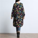 Maternity Clothes For Pregnant Dress Spring Autumn Fashion Long Sleeve Linen Printed  Maternity Dress For Pregnancy Clothing W11 - Image 3