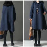 Maternity Dress Autumn Winter New Korean Style Loose Large Size Women Comfort Cotton Dress for Pregnant Women Vestidos YFQ195 - Image 3