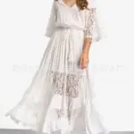Maternity Dress For pregnant women Photo Shooting White Dress graphy Props Stretch Cotton Pregnant Dress Full dress vestidos - Image 6
