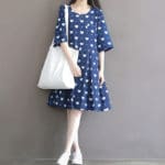 Maternity Dresses Loose Open Neck Half Sleeve Print Chiffon Dress Clothes For Pregnant Women 2016 Pregnancy Maternidad Vestidos - Image 3