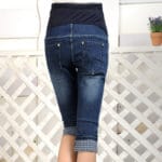 Maternity Pants Cuffs Roll up hem capris maternity jeans capris belly pants summer maternity clothing Maternity Jeans 2017 New - Image 5