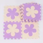 Meitoku Flower baby EVA foam play Puzzle mat / 10pcs/lot Interlocking floor mat,Each 30cmX30cmX1CM=12"X12" X3/8" - Image 2