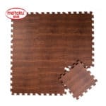 Meitoku baby EVA foam play Puzzle mat /9pcs wood Interlocking floor mat,Each 30cmX30cmX1CM=12"X12" X3/8" - Image 4