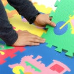 Meitoku baby EVA foam play Puzzle mat / Interlocking Transportation floor mat,Each 30cmX30cm=12"X12" 1cm Thick - Image 3