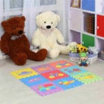 Meitoku baby EVA foam play Puzzle mat / Interlocking Transportation floor mat,Each 30cmX30cm=12"X12" 1cm Thick - Image 4