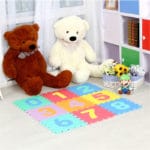 Meitoku baby EVA foam play Puzzle mat / Number 0 - 9  Interlocking floor mat,Each 30cmX30cmX1CM=12"X12" X3/8" - Image 3