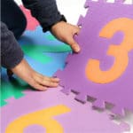 Meitoku baby EVA foam play Puzzle mat / Number 0 - 9  Interlocking floor mat,Each 30cmX30cmX1CM=12"X12" X3/8" - Image 4